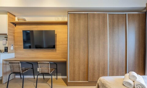 빌라 코르데이루의 수영장 있는 건물 내 모던 스튜디오 - CTB