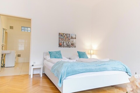 킹 베드가 있는 2베드룸 아파트, 장기 숙박