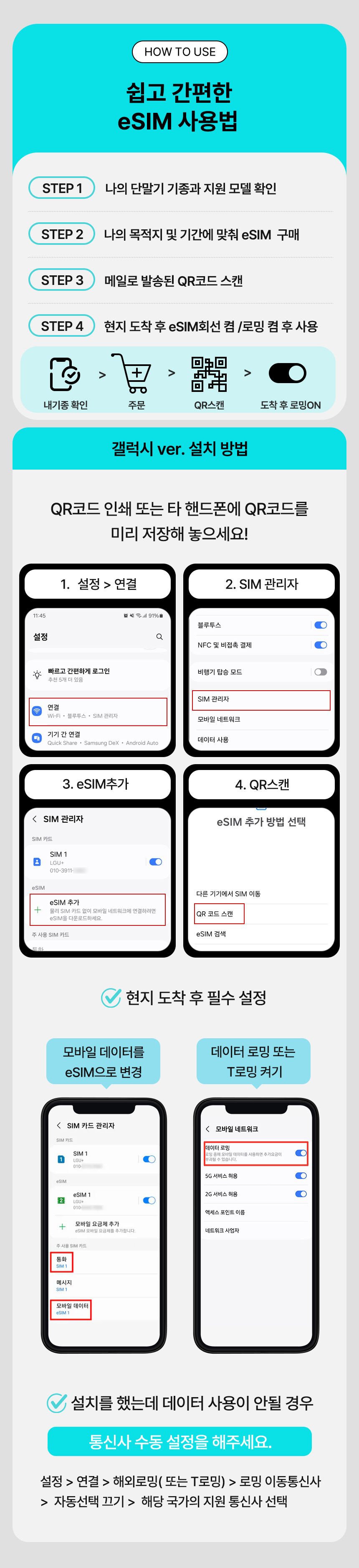 호주이심 데이터 통화 무제한 로컬망 eSIM 멜버른 시드니 브리즈번 퍼스 캔버라  상세 이미지 6