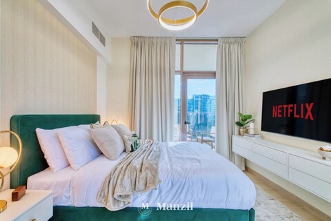 만질 - 두바이 운하 전망의 세련된 2베드룸