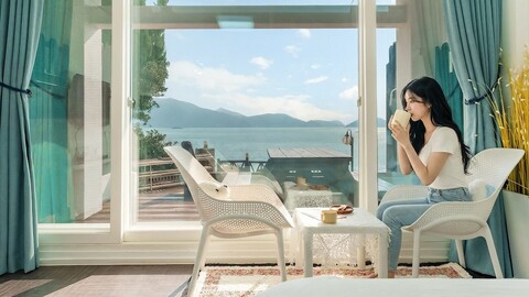 남해 바닷가 오페라하우스 펜션