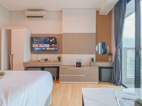 캐피톨 스위트 아파트먼트의 아늑하게 디자인된 스튜디오