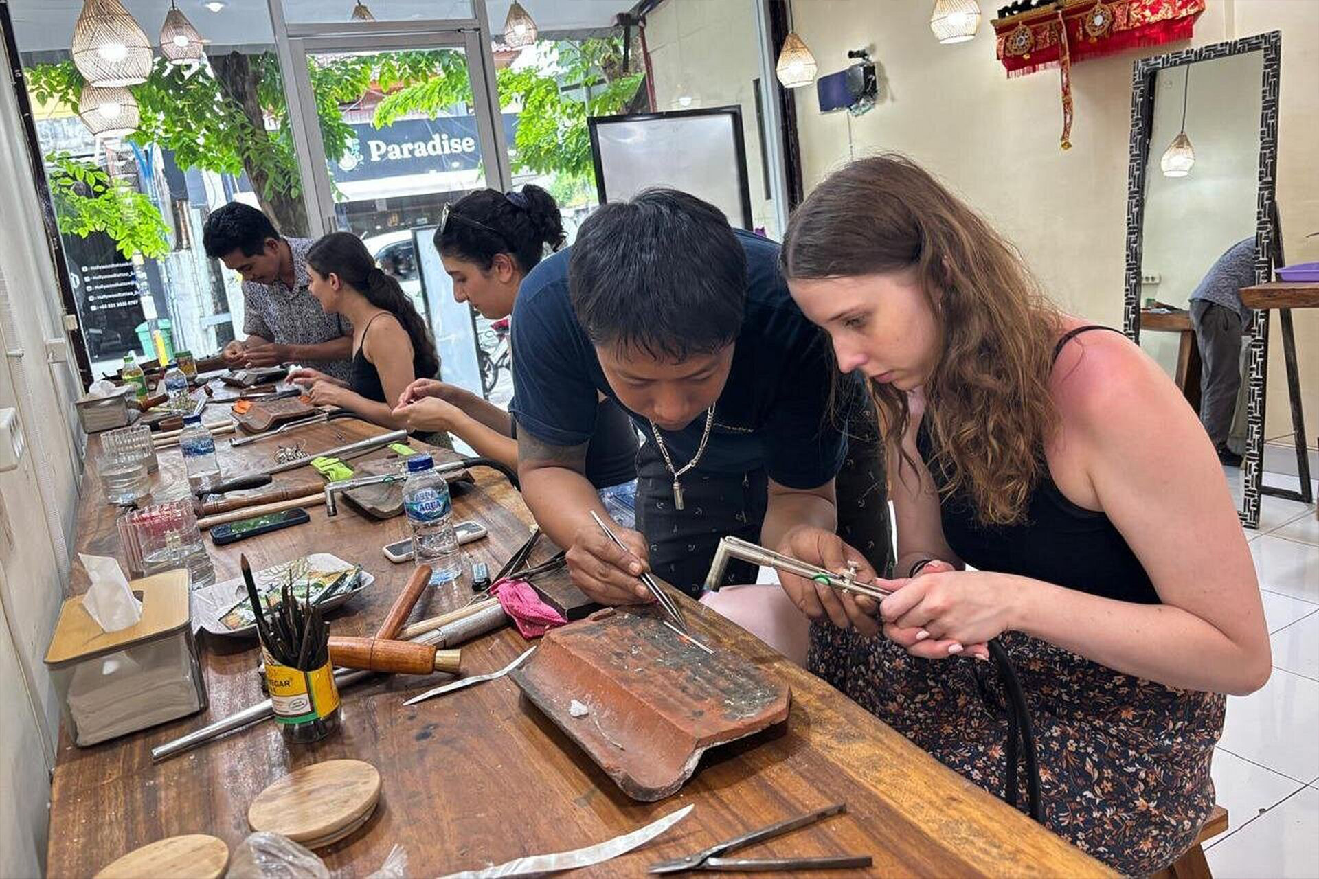 Silver Jewelry Ring Making Class in Nusa Penida