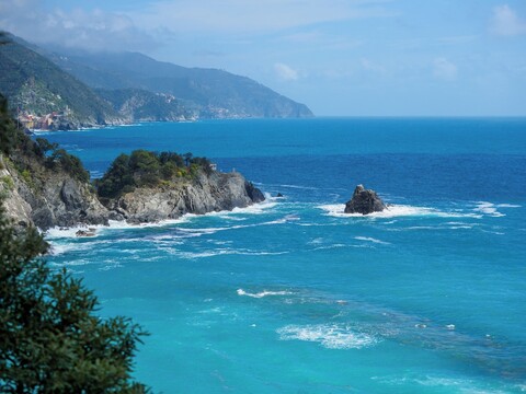 에어컨, 바다 전망 발코니 있는 젬마 아파트먼트