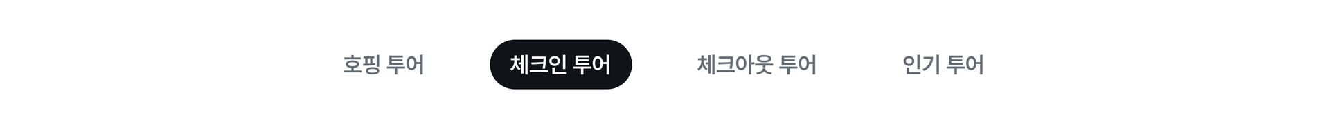 체크인투어 탭바