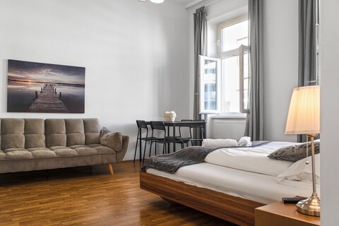 다운타운 장기 숙박용 편안한 2베드룸 아파트먼트