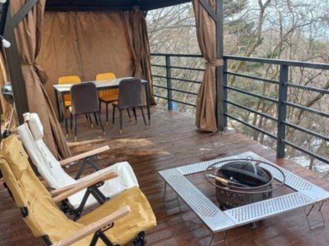 Mountain camping site