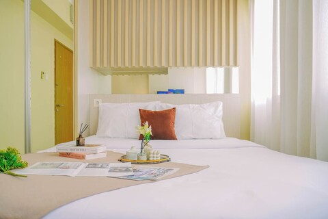 오아시스 치카랑 아파트먼트에서 도시 전망이 있는 밝은 1베드룸