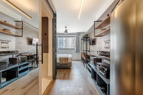 이비라푸에라에서 몇 분 거리의 현대적인 스튜디오 Vbm1313