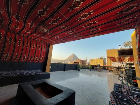 Anubis kingdom pyramids view 