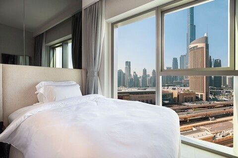 럭셔리 2베드룸, 부르즈 칼리파 뷰, 두바이 몰