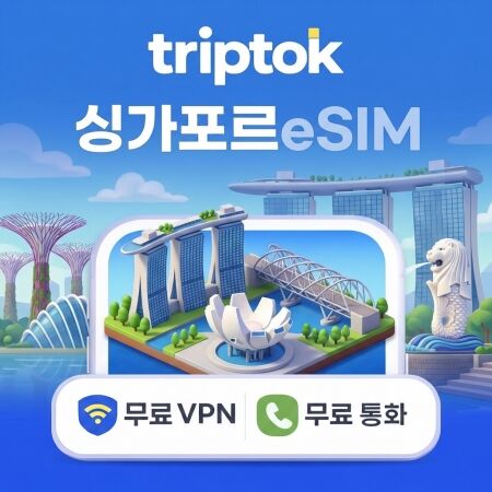 싱가포르 전지역 마리나 베이 센토사 섬 eSIM e심 데이터-i