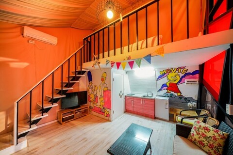 홍천 아레나펜션&글램핑(개별화장실,비발디파크근처)