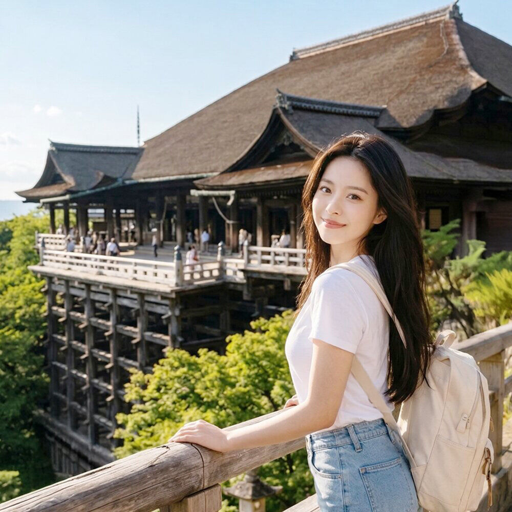 오사카 출발 교토 1일 버스투어 프로사진 촬영 아라시야마 금각사 청수사 후시미이나리 유투어