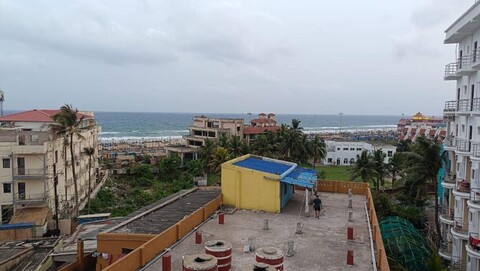 DhamStay Sriman Palace Sea View Hotel Near  Swargadwar Golden Beach Puri