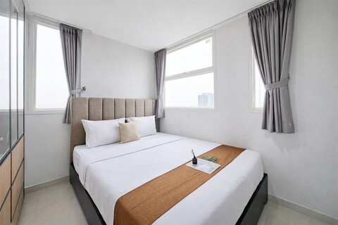 편안한 화이트 2베드룸, 3인용, 투스카니 레지던스