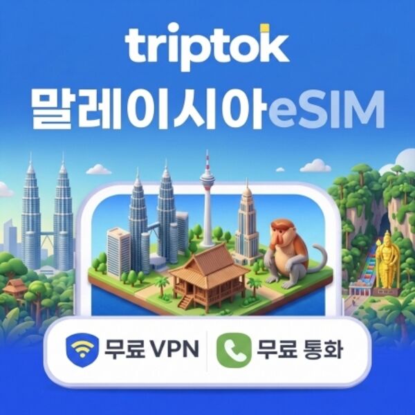 말레이시아 데이터 무제한 페낭 이심 eSIM 5G e심 문자 VPN 무료-i