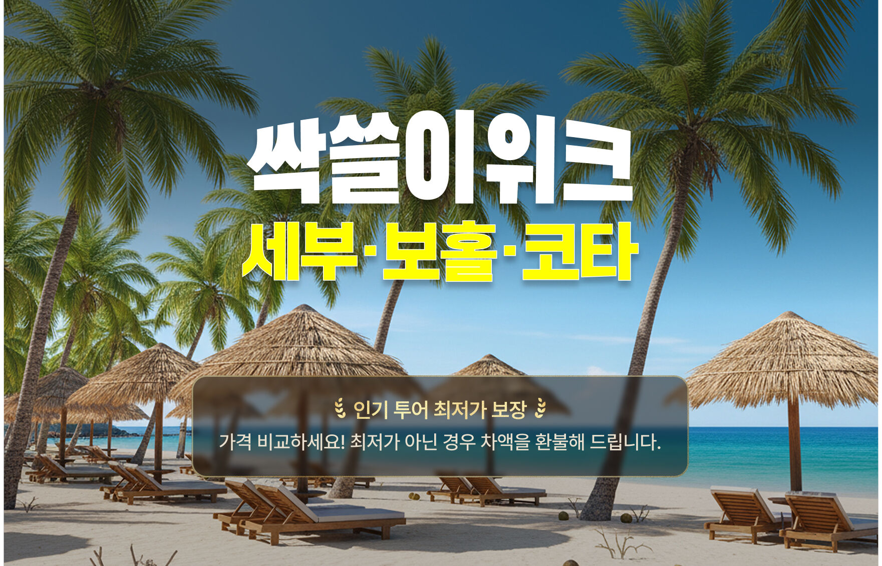 [마리특] 세부/보홀/코타키나발루 봄 특가 사전알림 프로모션