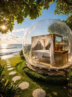 Bubble 5 - Luxury Honeymoon Dome With Bath Uluwatu