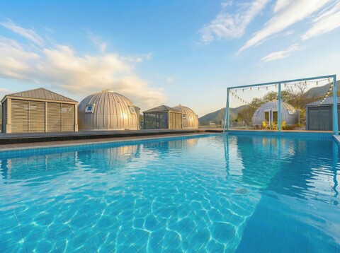 여수 산아래 글램핑