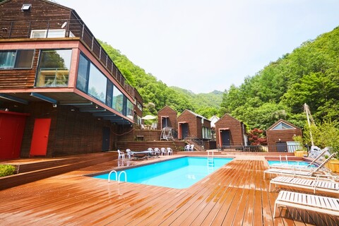 홍천 위드엘펜션(비발디인근,글램핑)