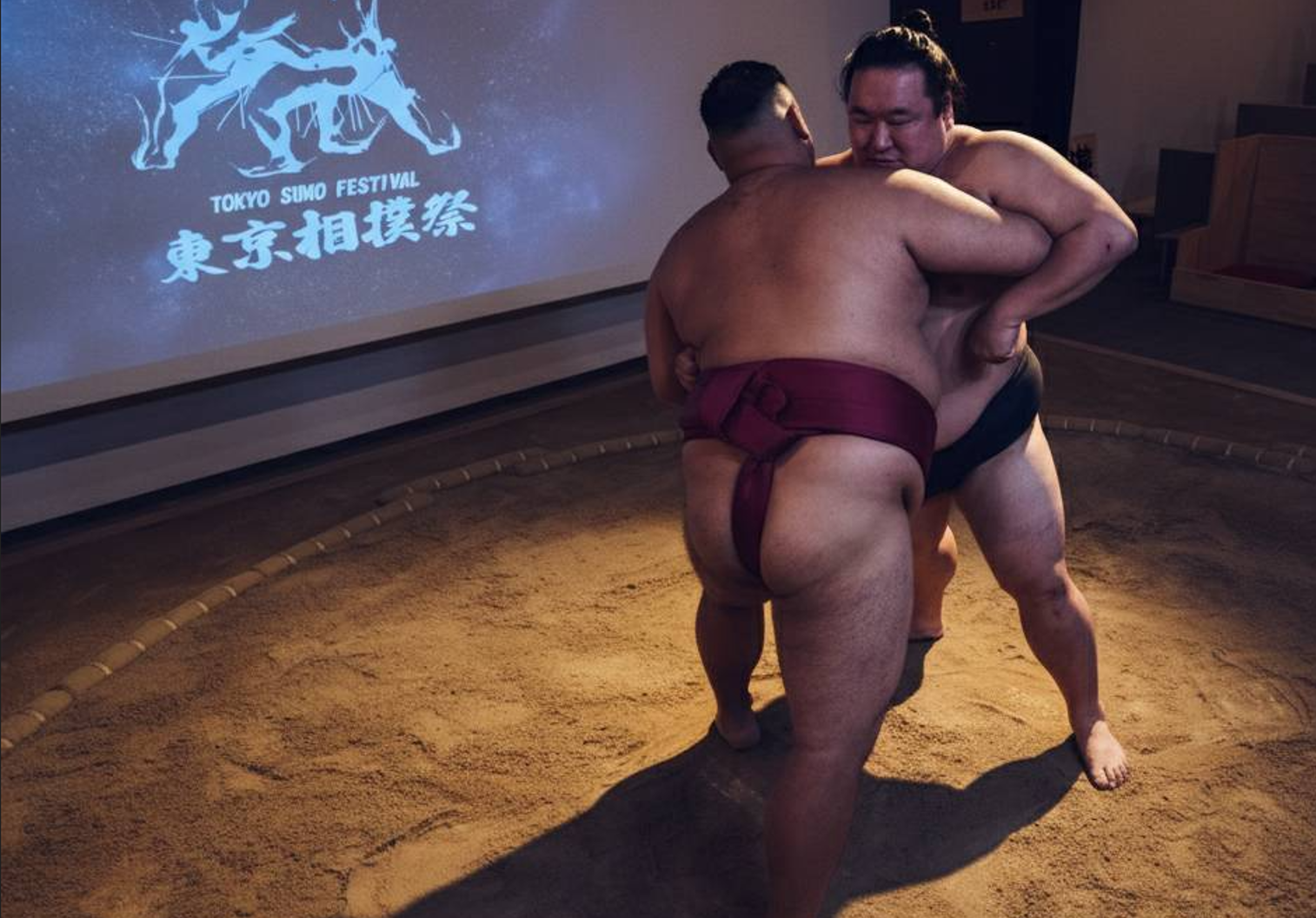 [도쿄인기체험]긴자스모쇼+전직스모선수와대결(찬코나베식사옵션선택가능)일본伝統문화체험 상세 이미지 3