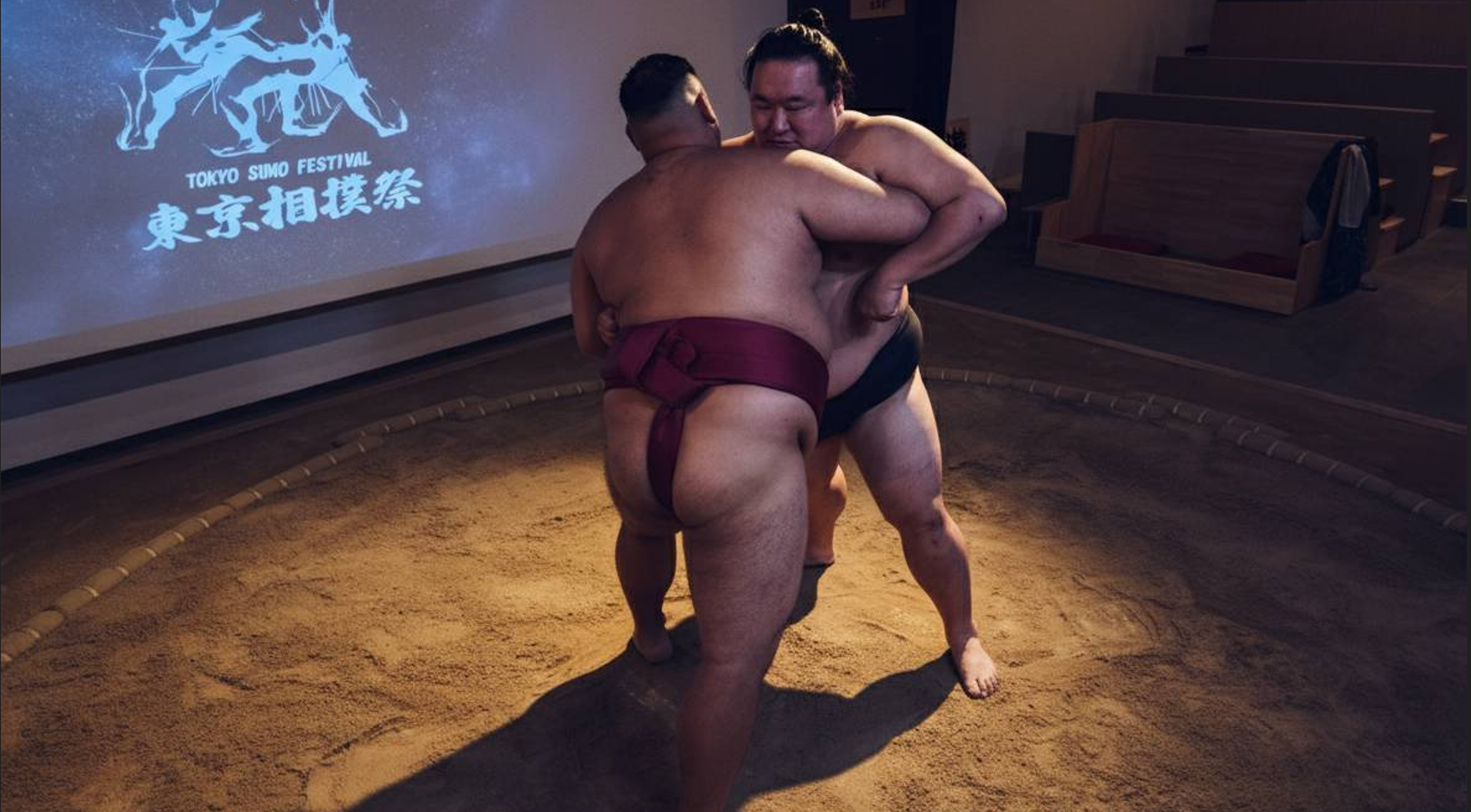 [도쿄인기체험]긴자스모쇼+전직스모선수와대결(찬코나베식사옵션선택가능)일본伝統문화체험 상세 이미지 5