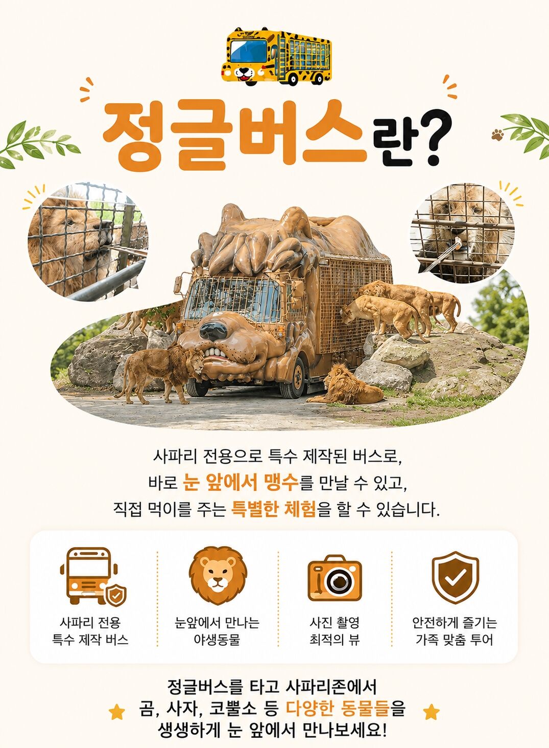[정글버스탑승 아프리칸사파리투어] 유후인 후쿠오카 사파리 일일버스투어 일본여행 상세 이미지 3