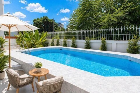 tropical private pool villa