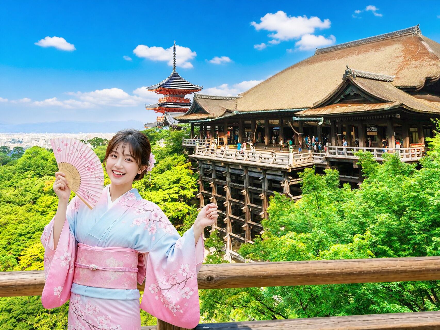 【문학 & 애니메이션 성지순례】교토 기요미즈데라·우지 말차 거리·뵤도인·우지바시·킨카쿠사