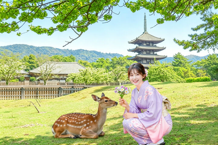 【우지·나라·교토1일 투어】나라 공원&동대사&헤이안인&우지 말차 먹자골목&천 본 토리이-i