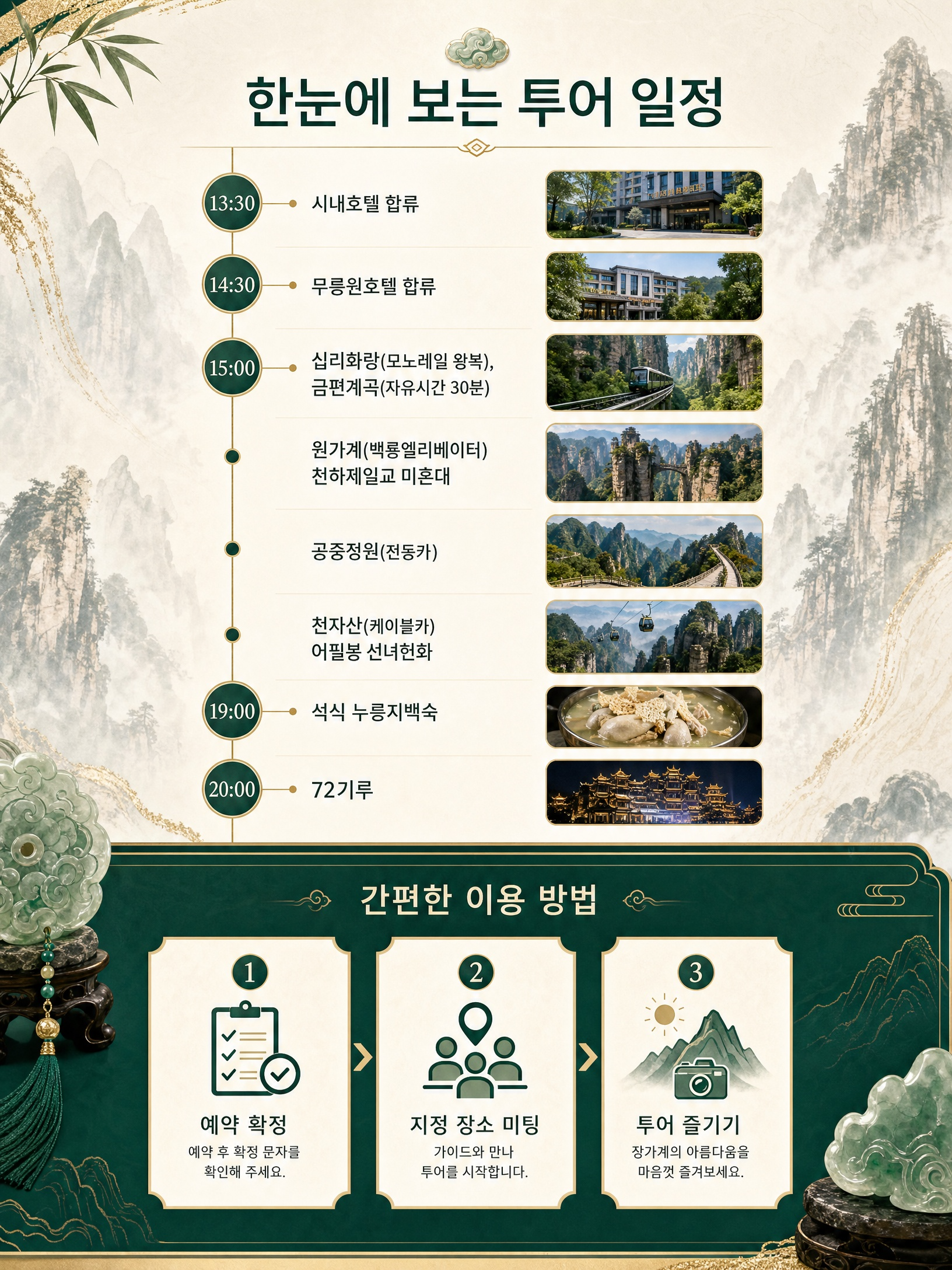 장가계, 데이투어 - 삼림공원 공중전원 72기루  알찬 하루투어 상세 이미지 4