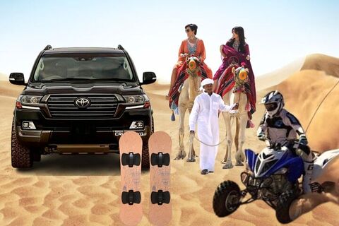 도하 투어 - Qatar Dune Bashing Safari, 카멜, 서핑 , 쿼드 자전거 선택
