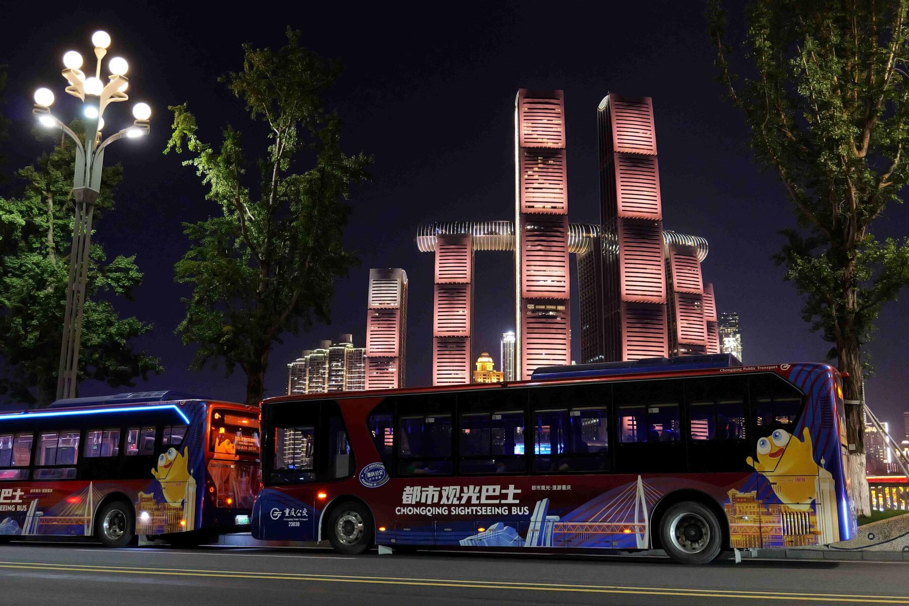 충칭 도시 관광 버스 마법 같은 야경 버스 티켓: 양강 사안의 마법 같은 야경 명소 연결 - 대소공통
