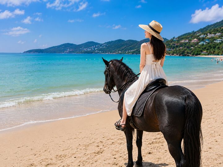✨ <푸켓> 해변 승마 체험 | 가족여행 · 아이 체험 · 바다 배경-i