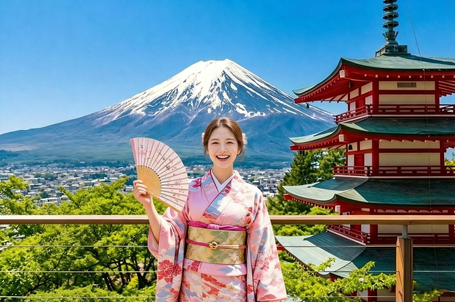 한국어 가이드🚩후지산 인스타 감성 당일치기：센겐공원, 가와구치호, 오시노 핫카이, 혼마치