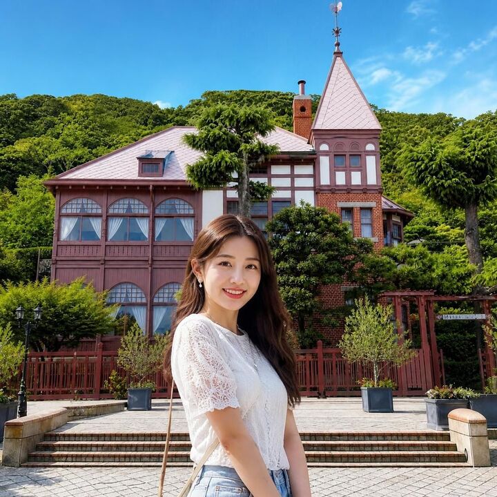 [고베 출발 가능] 오사카 버스투어 아리마온천 롯코산 기타노이진칸 메리켄파크 일일 니코니코-i