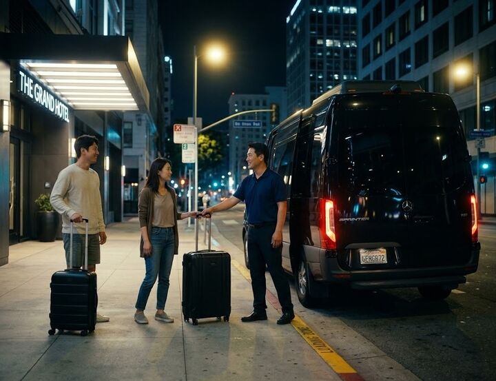 [밤 7시15분~8시15분전후 출발] 라스베가스 -> LA 차량셔틀 (숙소픽업/드랍)-i
