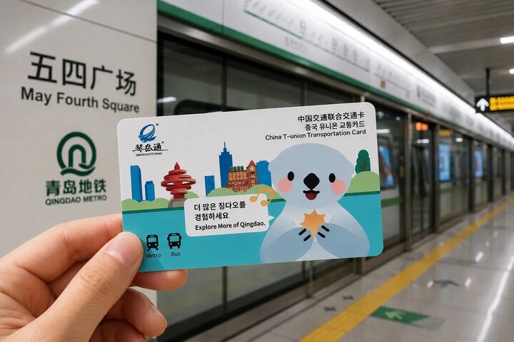 중국 칭다오 교통카드 「칭다오 자오둥 국제공항 수령」-i