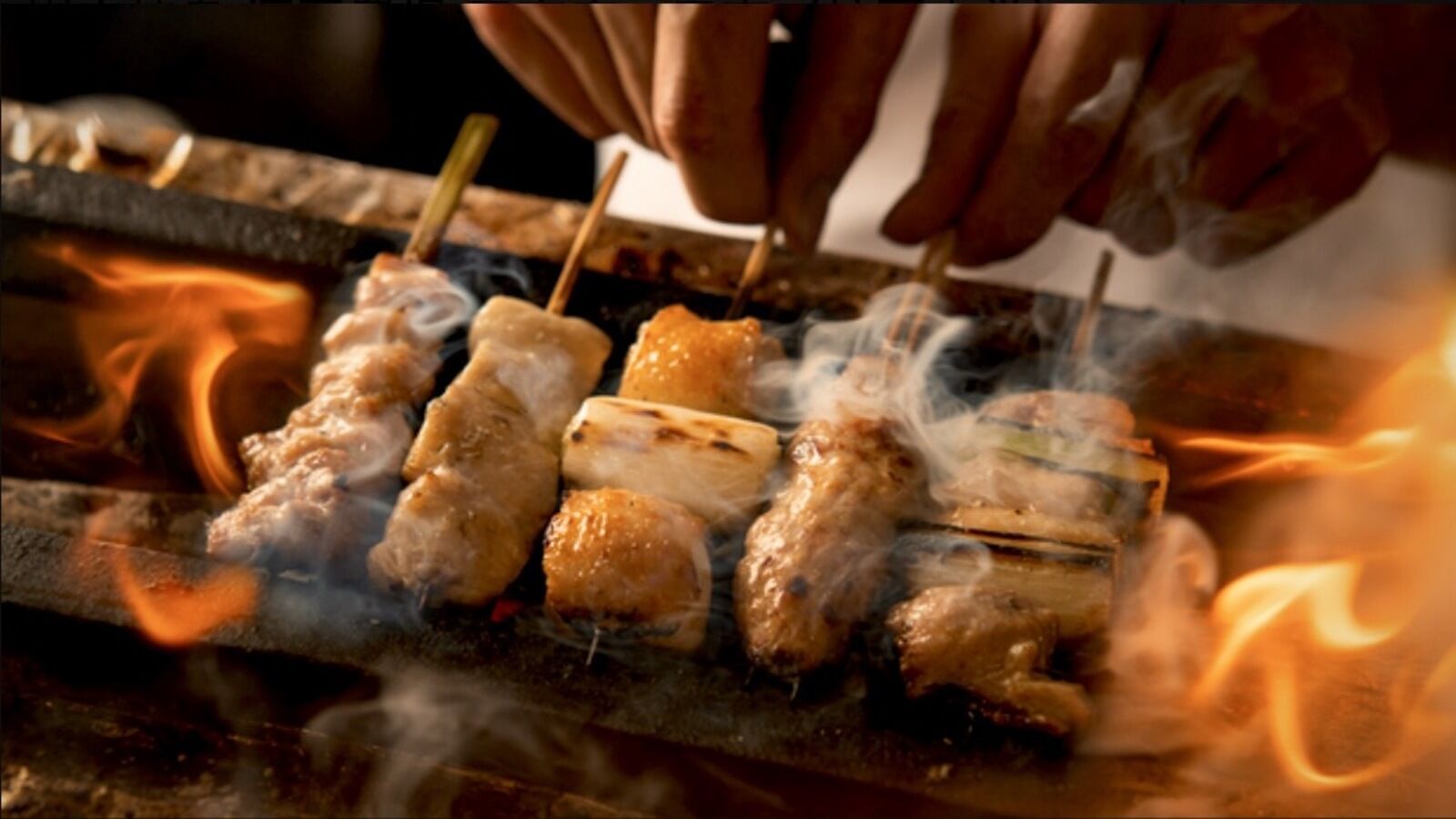 [야키토리 코스🍡] 츠카다 나카메구로 | 숯불 지도리 야키토리