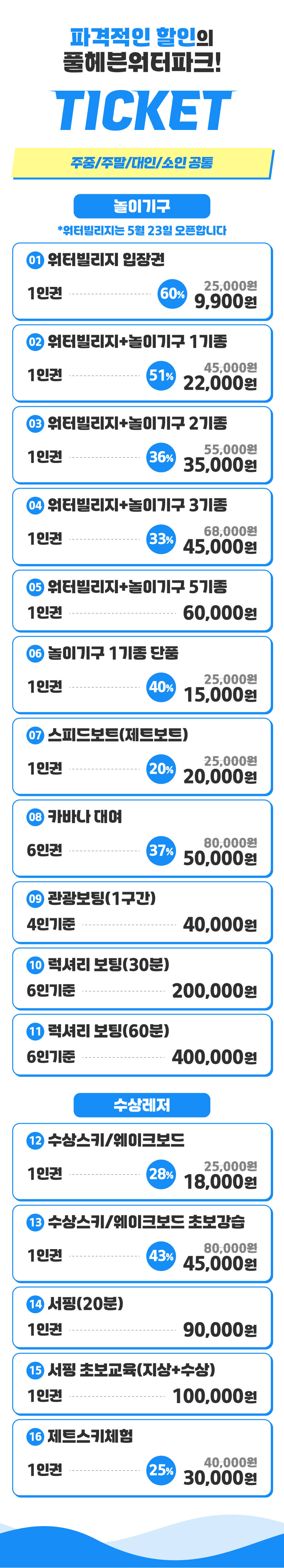 [합천/대구빠지] 합천풀헤븐워터파크 수상레저 이용권 상세 이미지 6