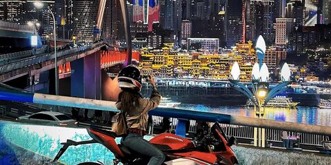 충칭 스냅촬영 - 오토바이 사진 촬영 3시간 :: 코스튬 + 영상 편집본 포함