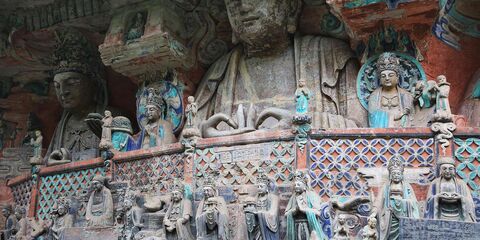 충칭 투어 - 다주 석굴 + 창저우 고도시 + 치치커우 고대 마을 문화 일일 투어