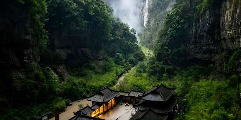 충칭 투어 - [중경] 우롱 삼천연교 + 룽수이샤 협곡 프라이빗 투어 (입장권 포함)