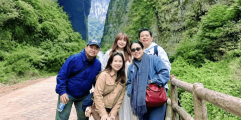 충칭 투어 - 우룽 천연 삼교 + 룽수이샤 협곡 소그룹 당일 투어 (트랜스포머 촬영지)