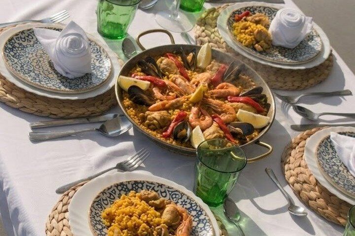 Gourmet Catamaran 경험 파엘라 저녁 식사 바르셀로나