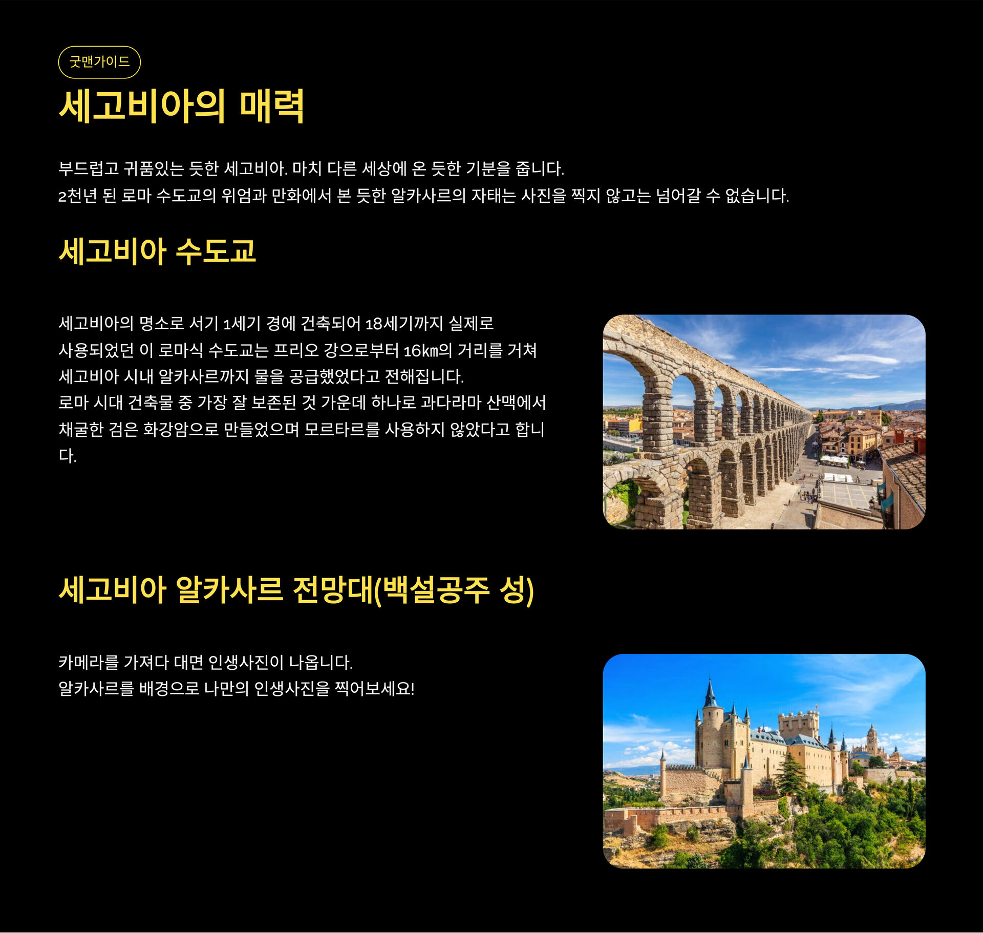 [톨레도&세고비아] 마드리드 출발, 세고비아 알카사르+톨레도 대성당 가이드 동반 내부 입장 상세 이미지 4