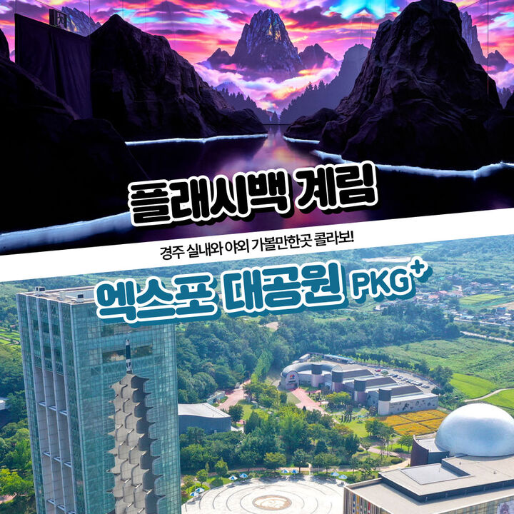 [경주가볼만한곳] 플래시백 계림 미디어전시관+엑스포대공원 이용권-i