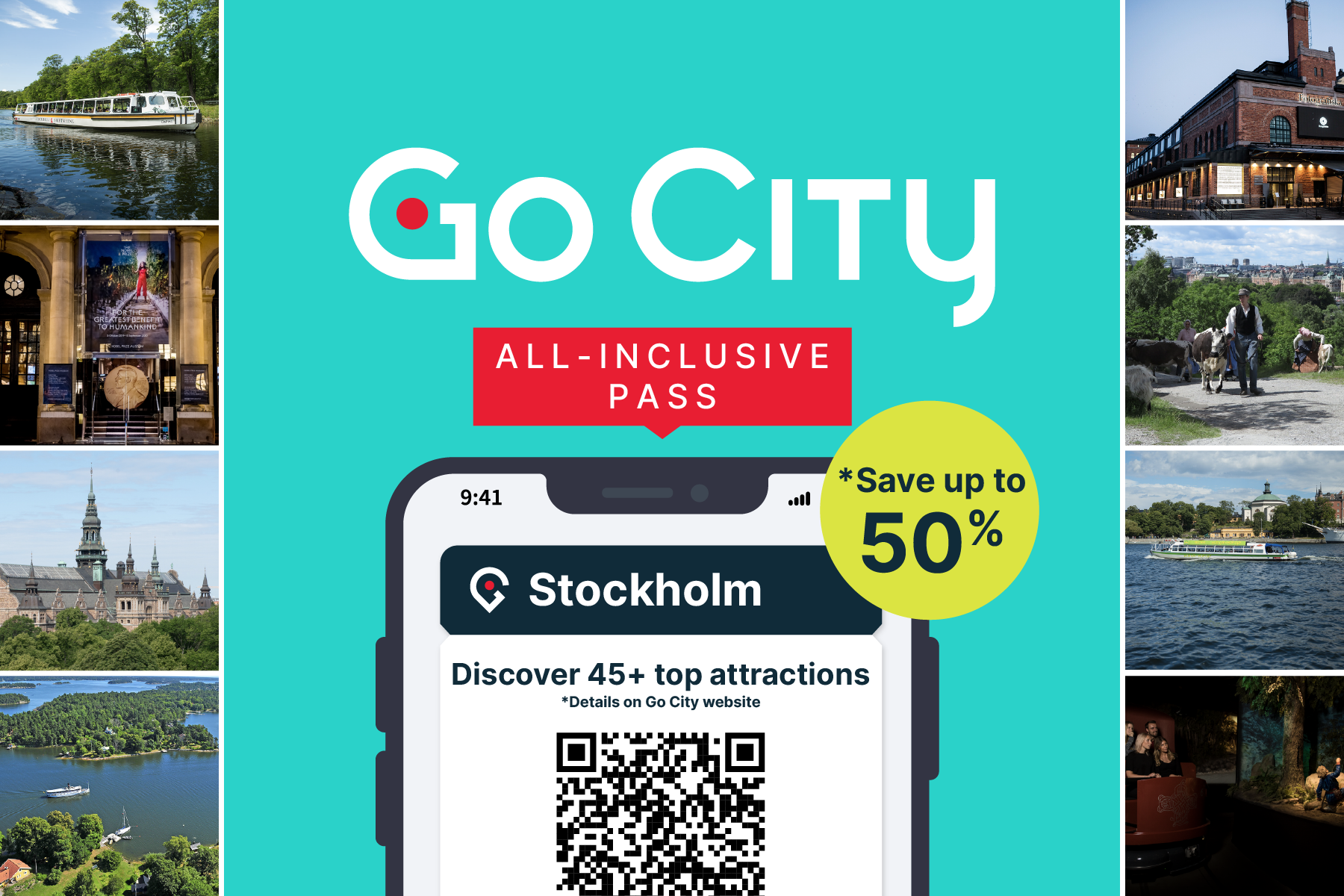 [스톡홀름] Go City 올인클루시브 패스 — 45개 명소 1·2·3·5일 자유 이용