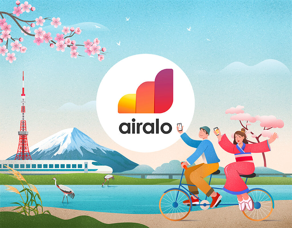[기후현] Airalo 무제한 데이터 30일 패키지 (KDDI·소프트뱅크 LTE)